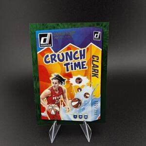 2025 Panini Donruss WNBA Caitlin Clark Crunch Time Green Fireworks 132/399